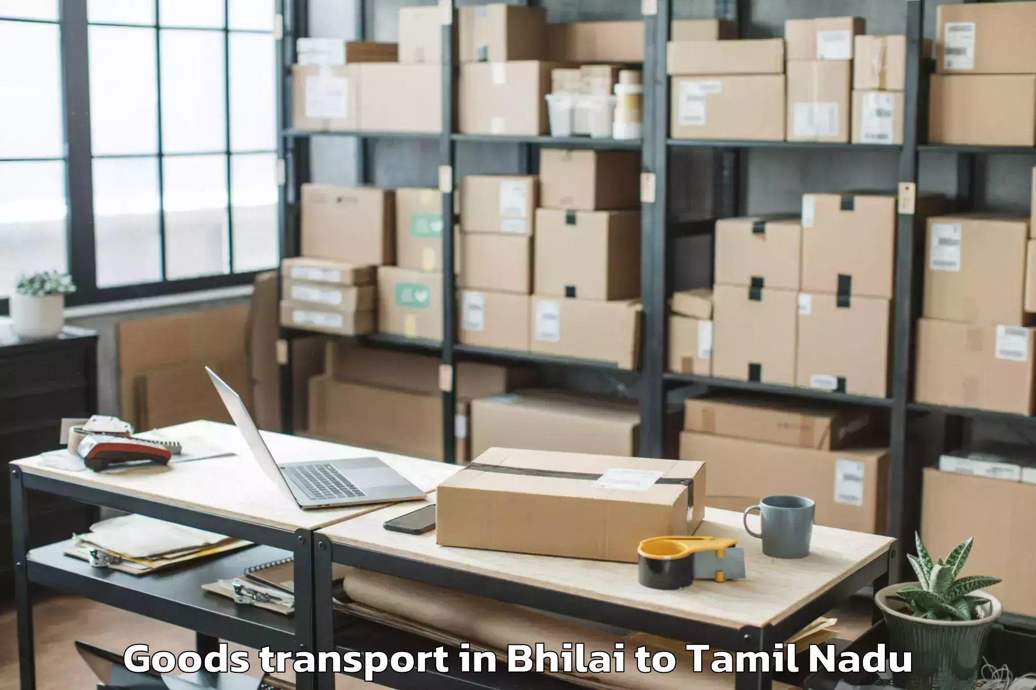 Easy Bhilai to Madathukulam Goods Transport Booking